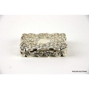 A mid Victorian sterling silver patch box, 1851 Birmingham,…