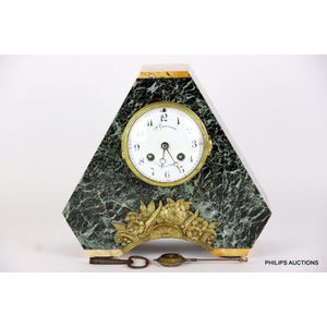 Art Deco marble and slate clocks - price guide and values