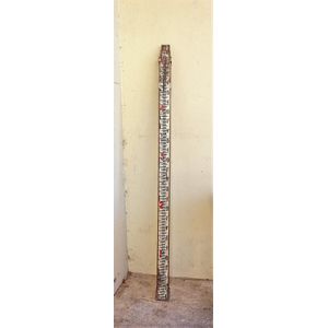 An early 20th century surveyor's staff, double extension,…