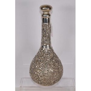 Chinese Silver Peony Decanter - Zother - Oriental