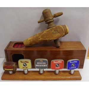 Vintage Australia timber stopcock, made by H. Gage, Melbourne…