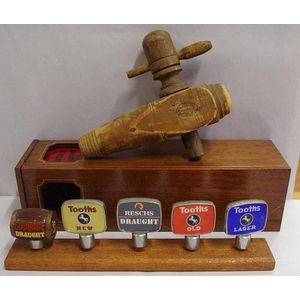 Vintage Australia timber stopcock made by H. Gage, Melbourne…