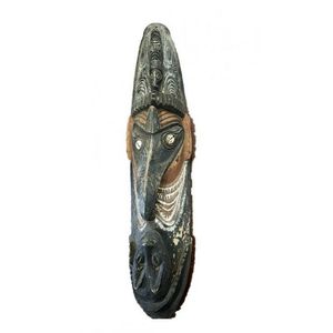 New Guinea tribal artefacts, masks and helmets - price guide and values