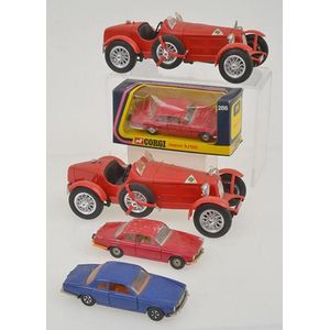 Group of diecast models, including Corgi and Burago, including…