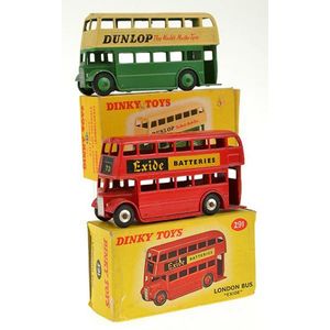 Vintage British Dinky Toys model buses - price guide and values