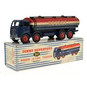 Dinky 942 Foden 14-ton tanker 'Regent', 2nd type cab, dark blue…