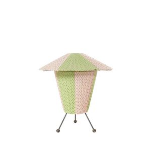 Australian TV lamp, peppermint and pink tones with black spots,…
