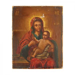 Russian Religious Icons, 19th Century Hand-Painted Set - Religious ...