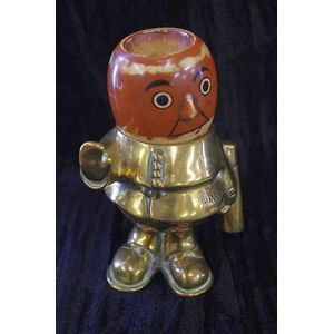 Early 'Hassall' car mascot policeman with brass base and…