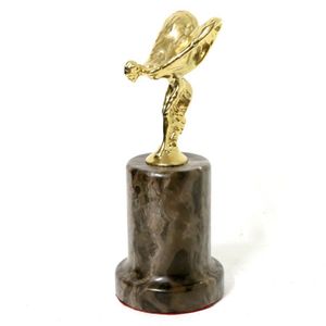 A Rolls Royce 'Spirit of Ecstasy' car mascot, gold tone on…