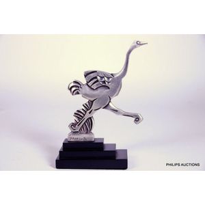 A French Art Deco car mascot, 'Autruche, circa 1925, signed…