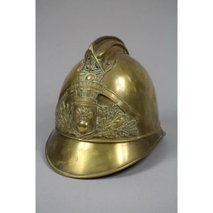 Antique Fire Authentic British Fireman Helmet Brass Brigade Armor Helmet 