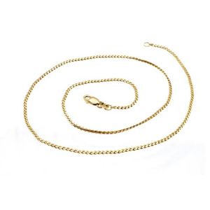 9ct yellow gold snail chain necklace marked 375. Approx: 46 cm ...