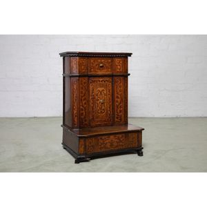 A marquetry and walnut prie dieu, Northern Italy circa 1680, 81&hellip;