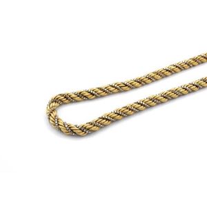 18ct Yellow Gold Rope Chain Necklace, 60cm, 41g, 5.21mm - Necklace ...