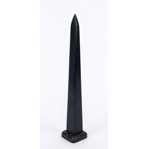 19th Century Black Basalt Egyptian Obelisk, 41cm High - Obelisks - Sundries