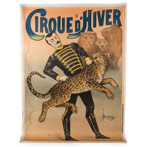 Jean Boichard, Cirque D'Hiver, lithograph in colour, laid down…