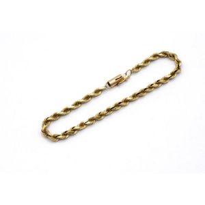 Rope Link Chain Bracelet in 14K Gold - Yellow Gold