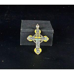 An 18th-Century Russian enamelled and silvered pectoral cross…