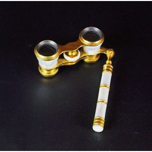 A pair of French opera glasses gilt metal and mother of pearl.…