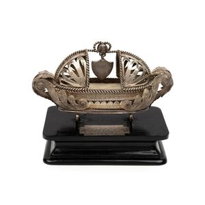 An Australian silver christening cradle by W. Kerr of Sydney,…