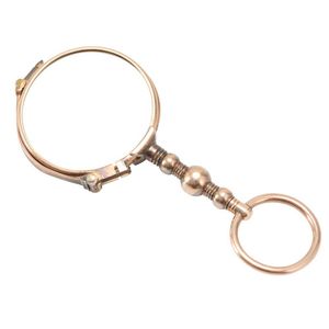 9ct gold lorgnette, measuring 80 mm x 34 mm, 20.7 grams