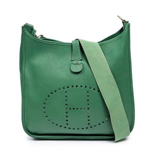 Replica Hermes Evelyne III TPM Bag In Vert Amande Clemence Leather
