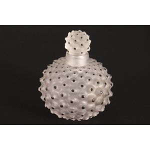 Rene Lalique Cactus perfume bottle, of globular form, in satin…