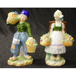 Royal Worcester Dutch Boy & Girl Figures by F. Gertner - Royal ...