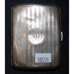 Monogrammed George V Sterling Silver Cigarette Case, 1912 - Smoking ...