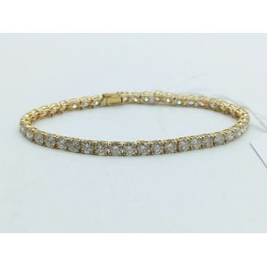 14K Gold Diamond Tennis Bracelet with 44 Diamonds - Bracelets/Bangles