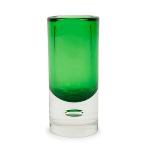 Antonio Da Ros green sommerso Murano glass vase for Cenedese ...