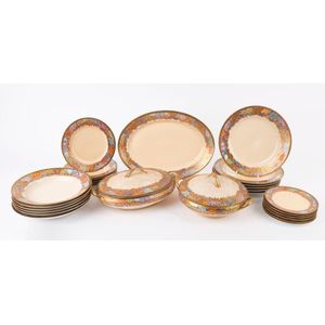 Satsuma Japanese ceramic dinner set for six places including&hellip;