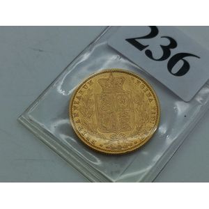 Solid gold full sovereign, 1877 Sydney mint, coat of arms crest…
