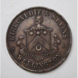 Kirkcaldie & Stains Wellington trade token 19th century New…
