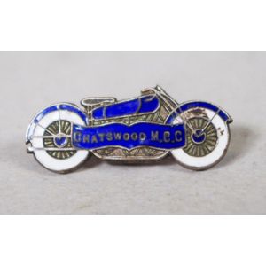 Rare Chatswood Motorcycle club badge circa 1920, 2.2 cm wide