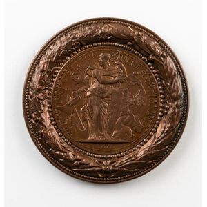 French Exhibition Medals: A collection including items for…