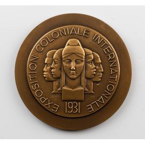 Three medals Exposition Coloniale Internationale, Paris, 1931,…