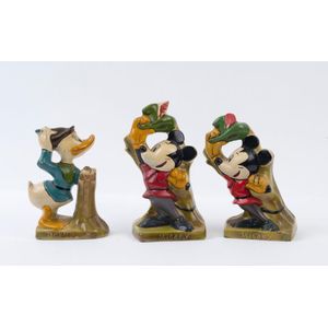 Mickey Mouse, Donald Duck, painted and glazed celluloid…