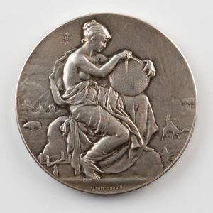 Four medals Exposition Universelle, Paris, 1900, a silvered…
