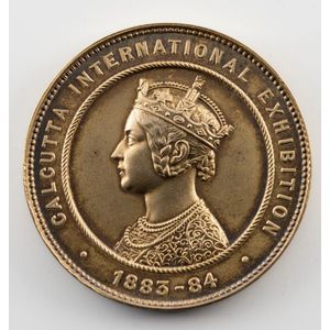 Award medal in silver-gilt (50 mm, 55g) obverse with bust of…