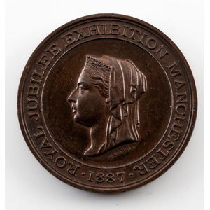 Manchester: Royal Jubilee Exhibition, Manchester 1887 bronze…