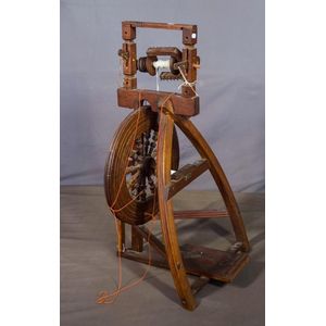 Early Ashford style wool spinning wheel. Estate late Douglas…