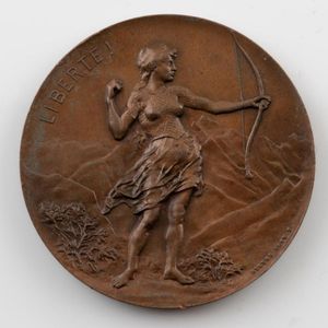 Two medals Exposition Nationale, Suisse, Geneve, 1896 a bronze…