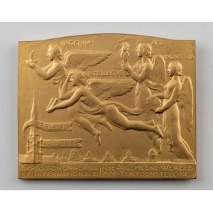 Two medals Exposition Internationale Anvers Wereld,…