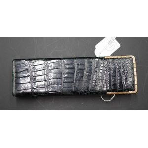 Asprey London crocodile skin cigar case case with 9carat gold…