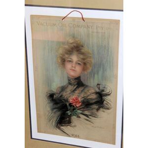 Set three Vacuum Oil Company advertising calendars