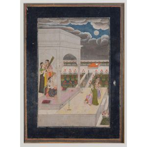 A Mughal miniature painting, Regional Mughal/Northern India,…
