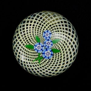 Large Scottish Perthshire millefiori and Twist Cane Glass…