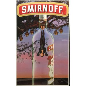 A c.1995 original Smirnoff advertising poster, hidden Evil…